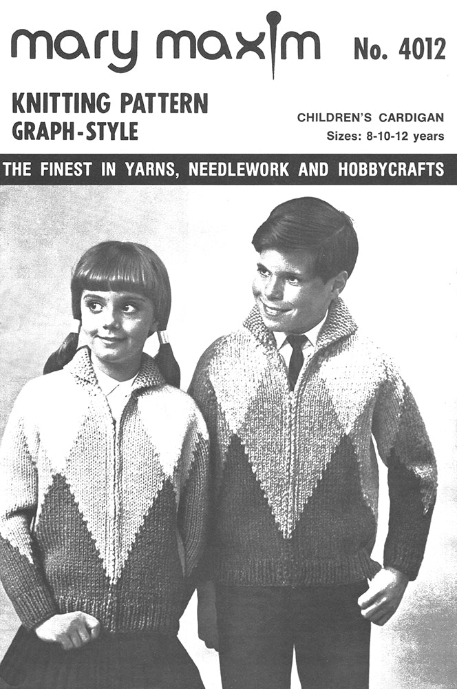 Children's Harlequin Cardigan Pattern - Image 3