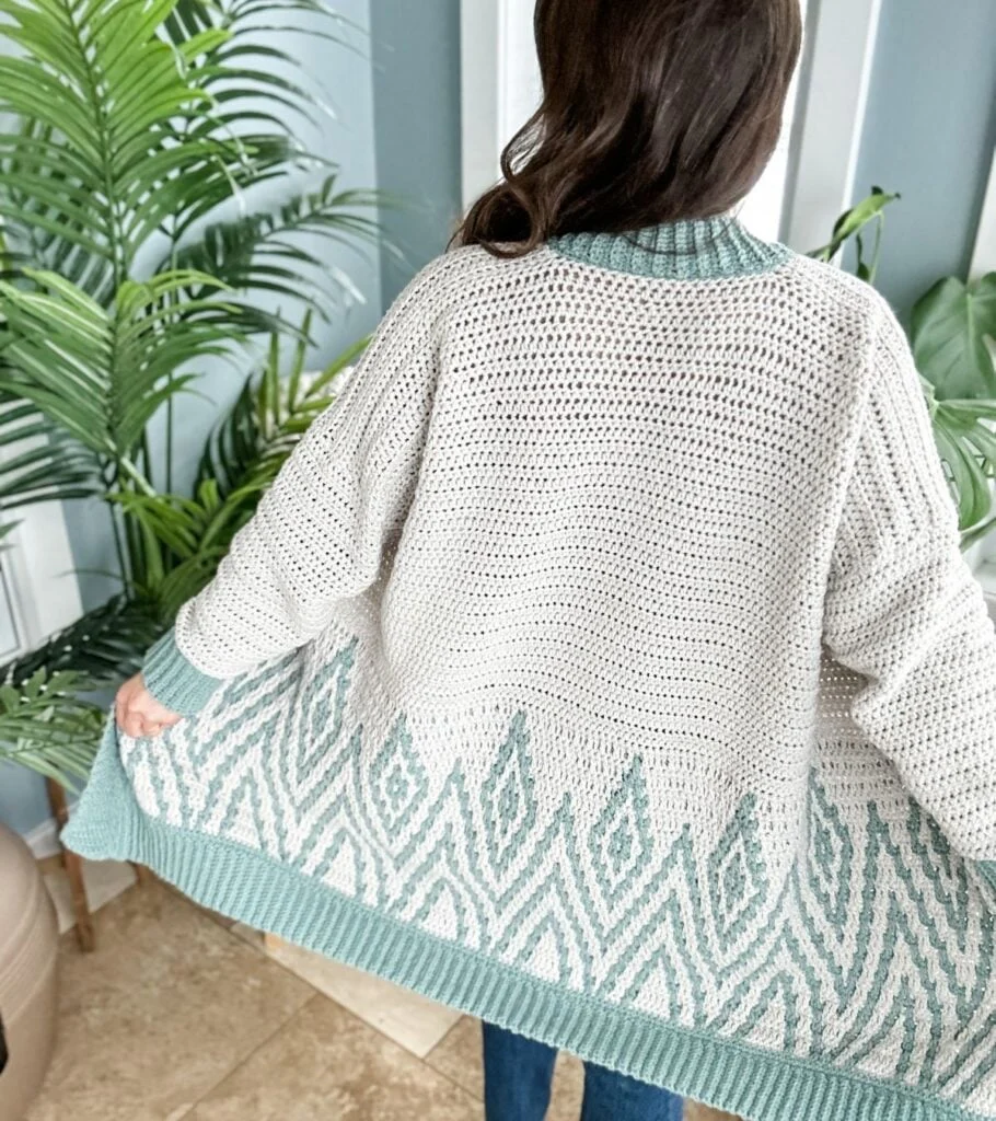 Diamond Drift Cardigan - Image 3