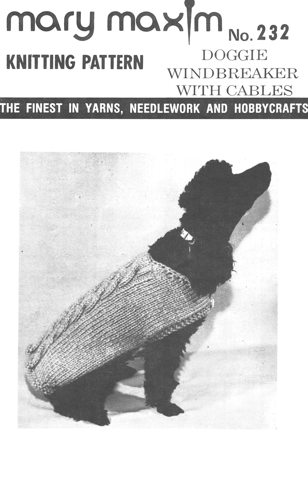 Doggie Windbreaker With Cables Pattern - Image 3