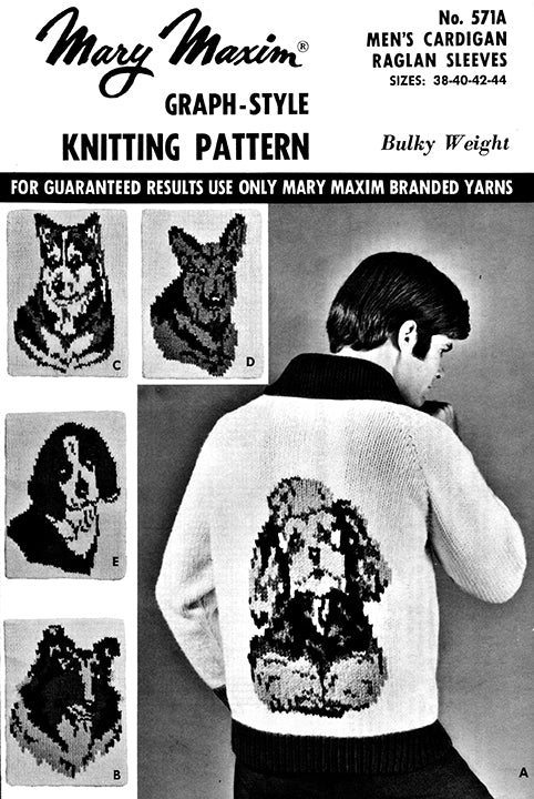 Adult's Dogs Cardigan Pattern - Image 3