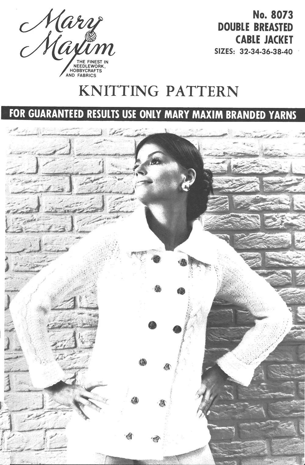 Double Breasted Cable Jacket Pattern - Image 2