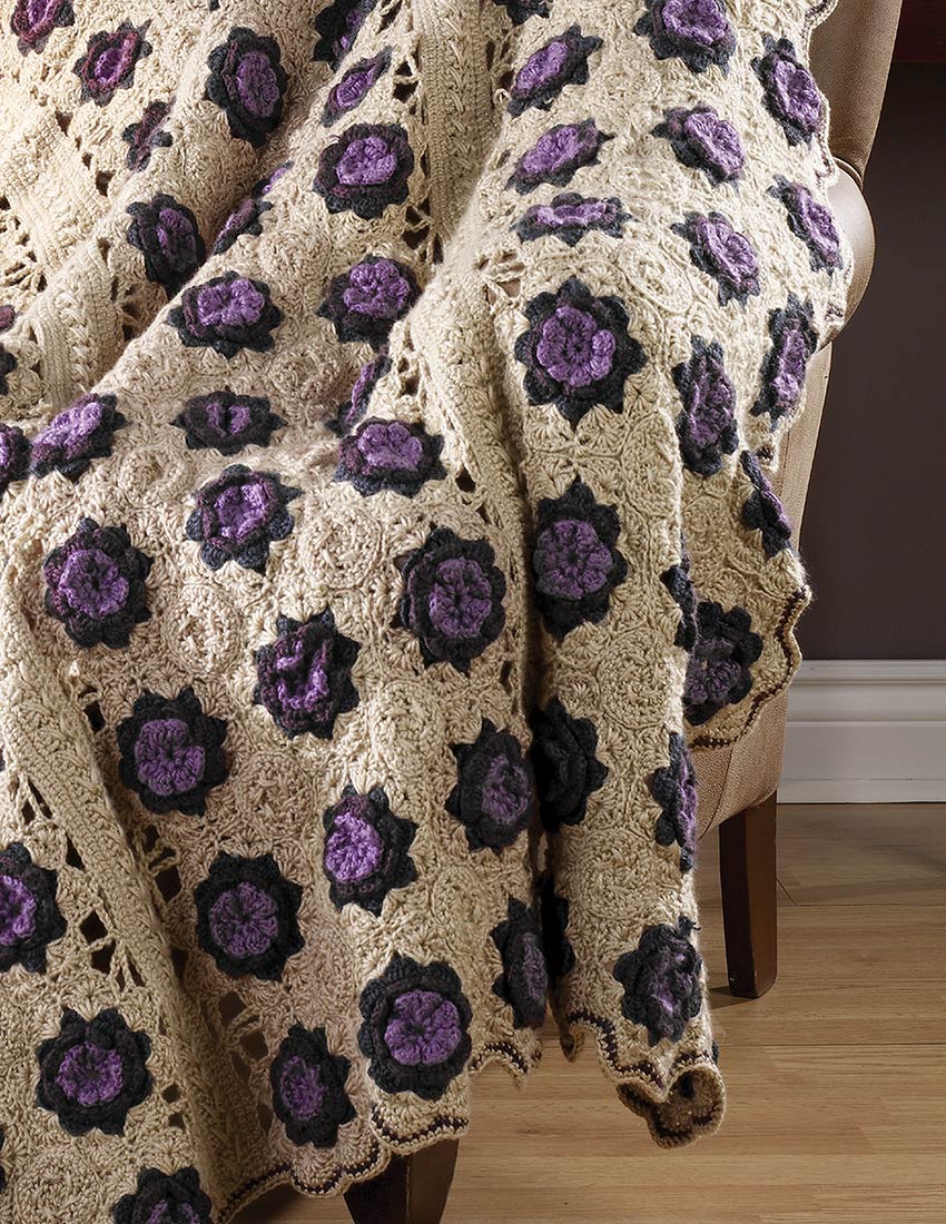 Down the Garden Path Throw Pattern - Image 2