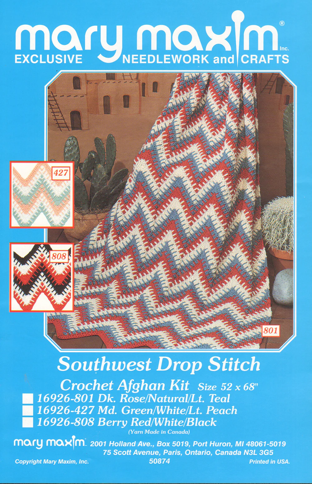 Southwest Drop Stitch Afghan Pattern - Image 2