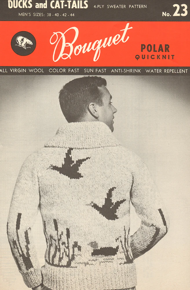 Ducks and Cat-Tails Cardigan Pattern - Image 2