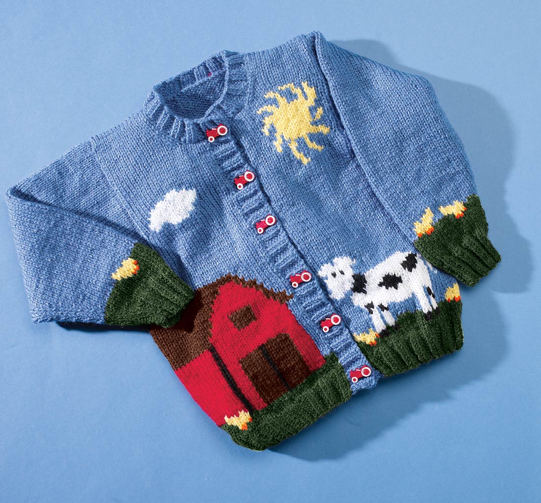 Farm Yard Cardigan Pattern