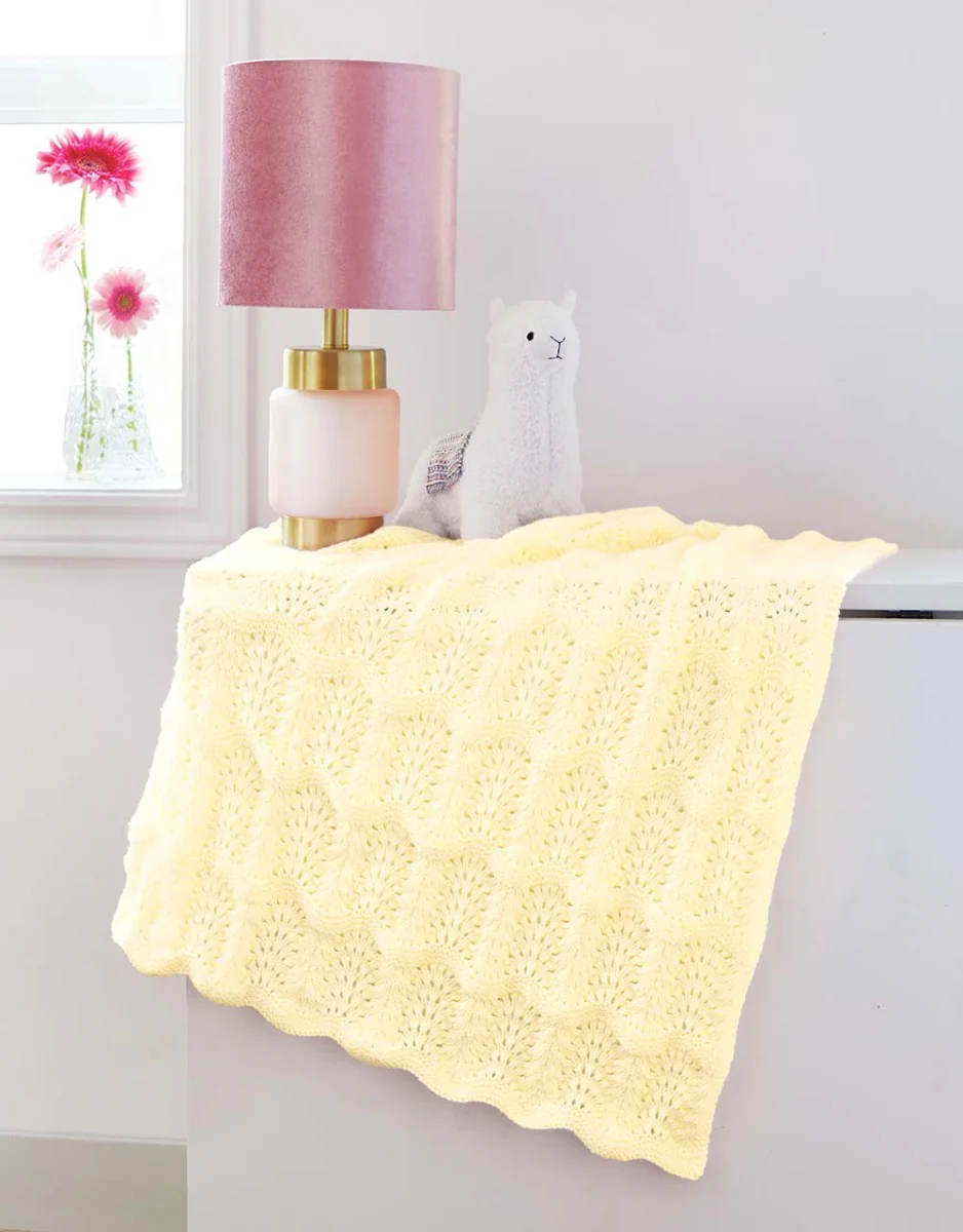 Feather and Fan Baby Blanket - Image 11