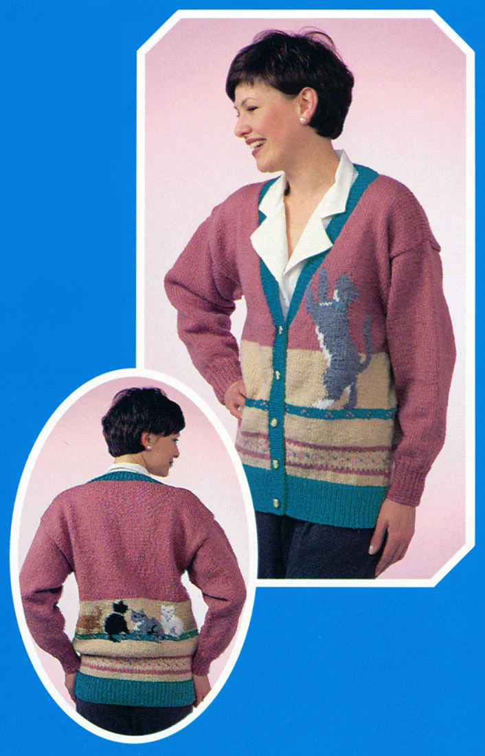 Feline and Friends Cardigan Pattern - Image 2