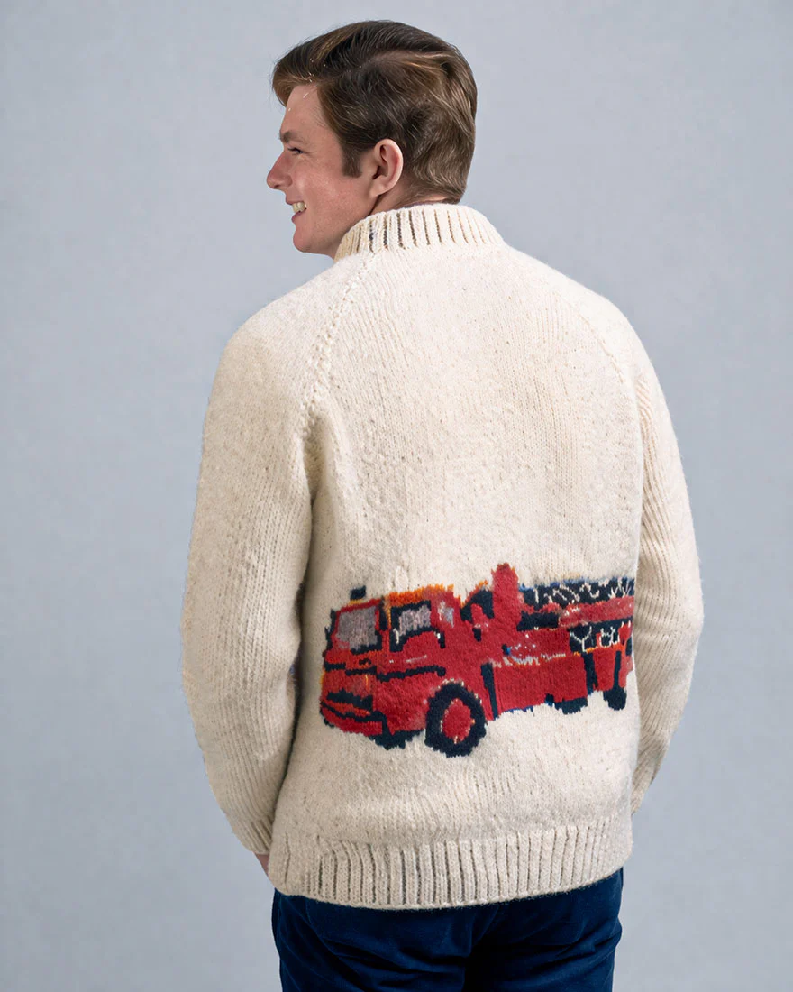 Fire Truck Cardigan Pattern - Image 2