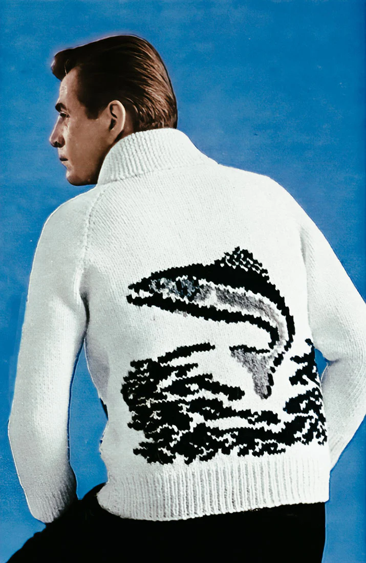 Jumping Fish Cardigan Pattern - Image 2