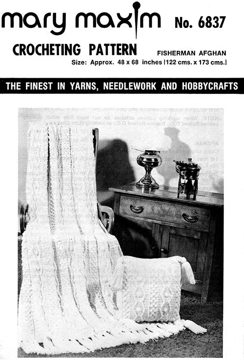 Fisherman Afghan Pattern - Image 2