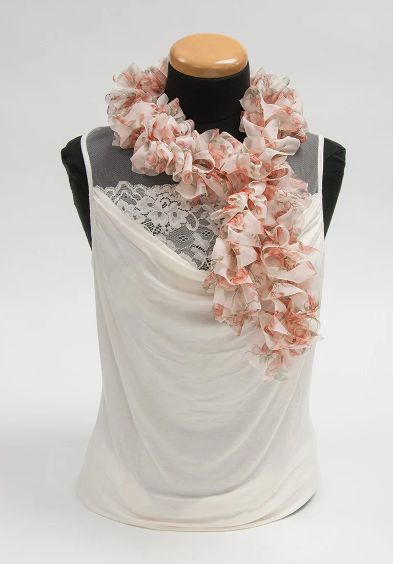 Floral Yorganza Scarf Pattern - Image 2
