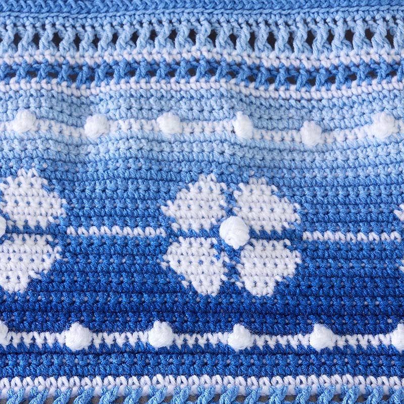 Flower Bands Blanket Pattern - Image 2