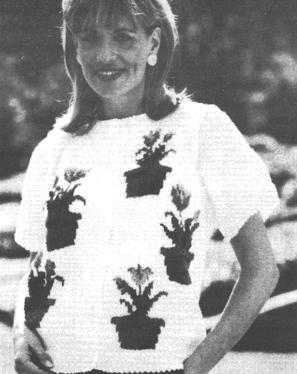 Flower Pots Cardigan Pattern - Image 3