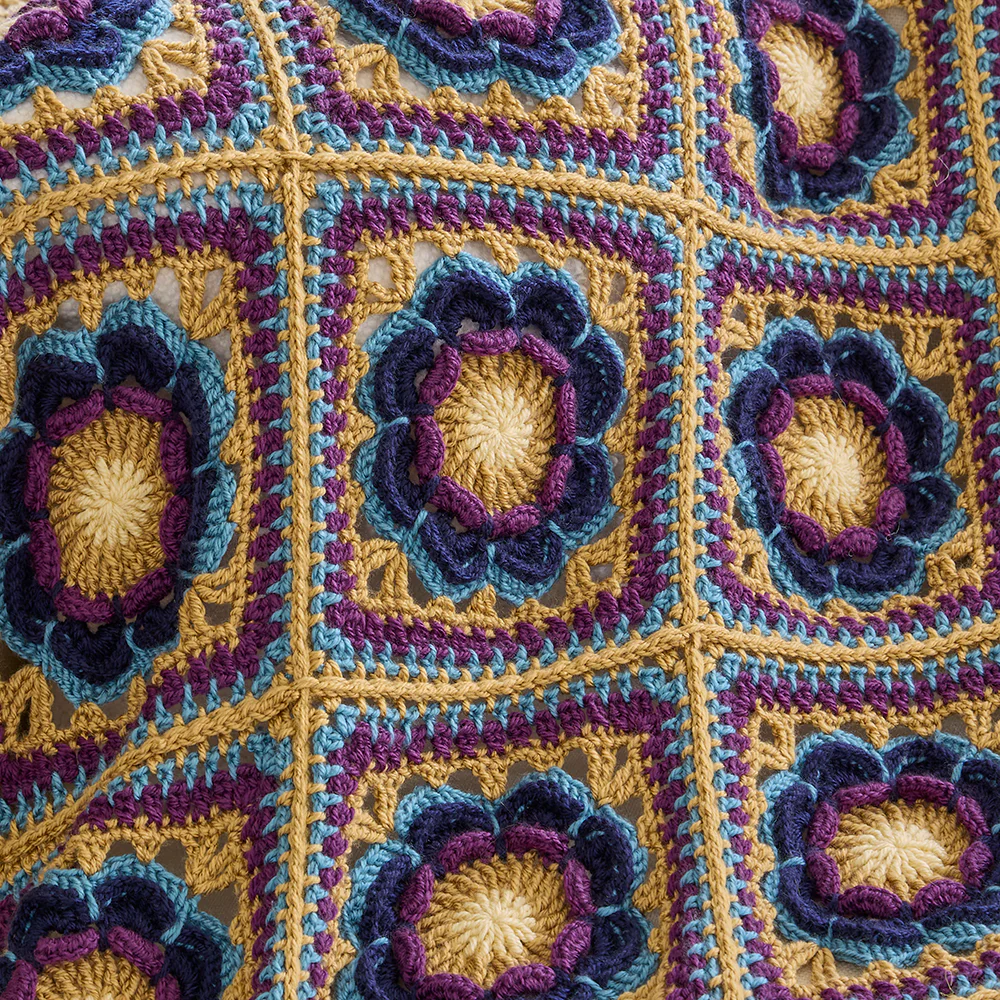Flower Squares Blanket - Image 2