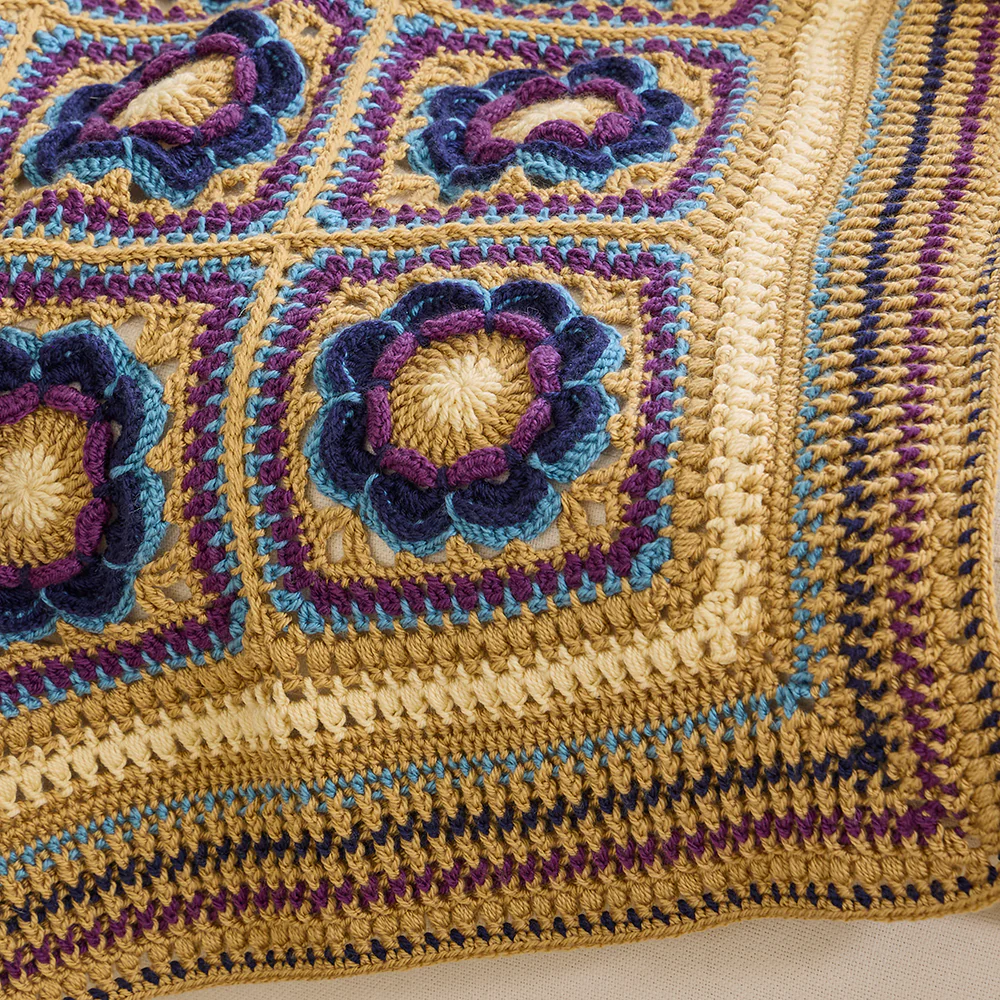 Flower Squares Blanket - Image 4