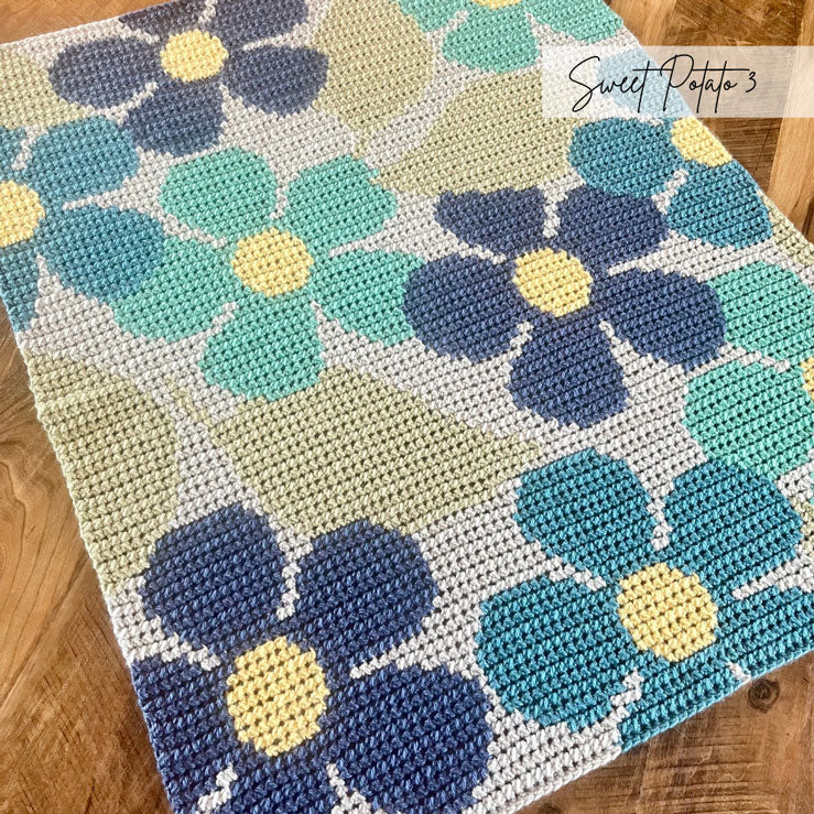 Forget-Me-Knot Flower Nursery Blanket - Image 2
