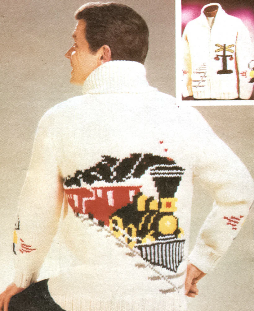 Frontier Train Cardigan Pattern - Image 2