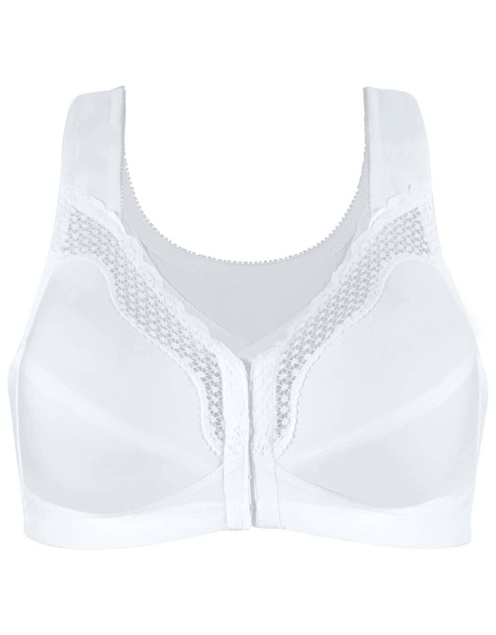 FULLY® Front Close Cotton Posture Bra with Lace - Image 8