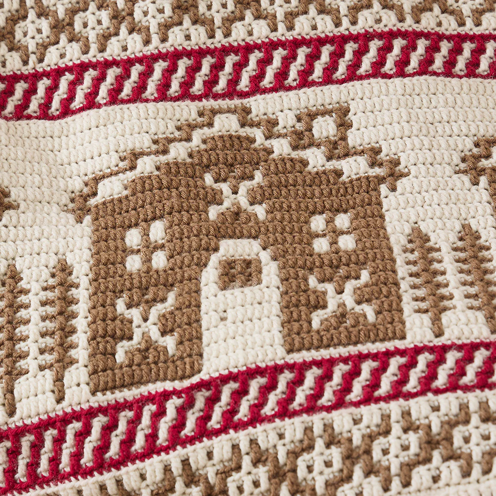 Gingerbread Mosaic Blanket - Image 4