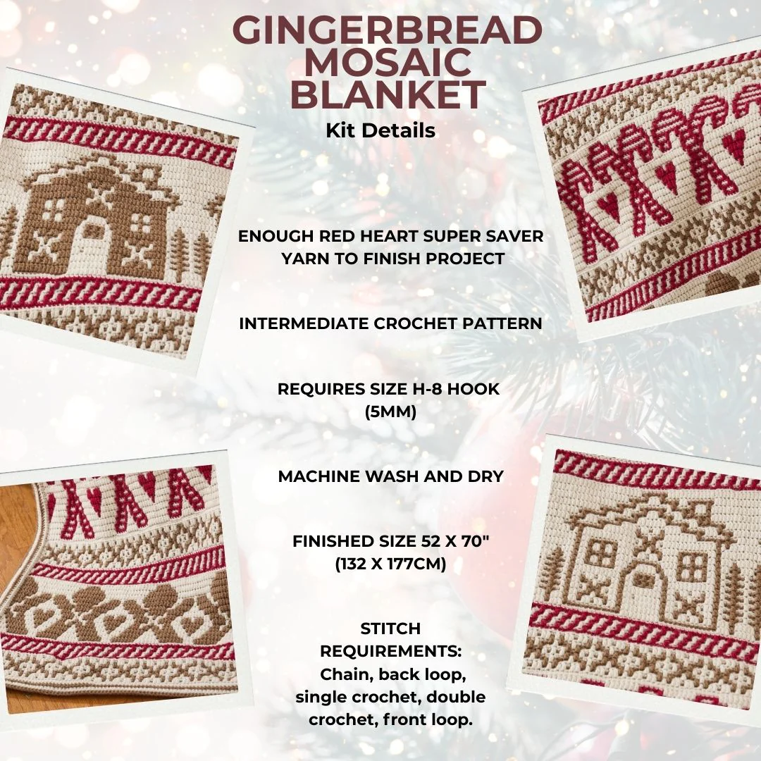 Gingerbread Mosaic Blanket - Image 8