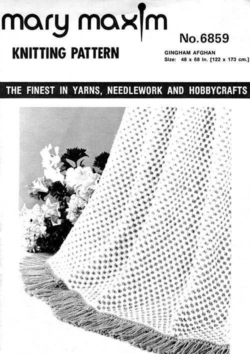 Gingham Afghan Pattern - Image 2