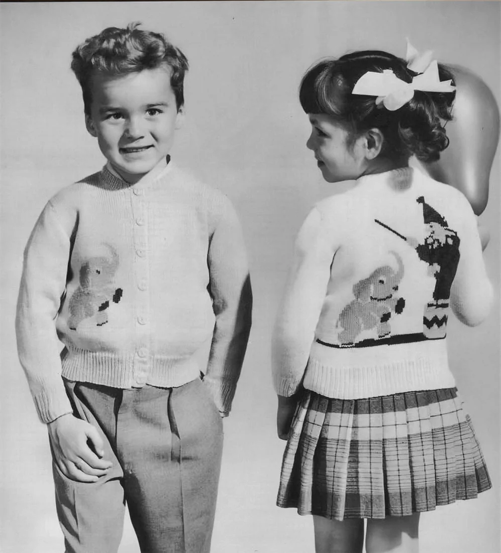 Girl or Boy's Circus Cardigan Pattern