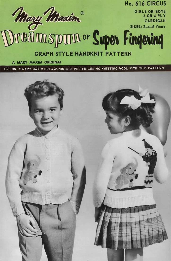 Girl or Boy's Circus Cardigan Pattern - Image 2