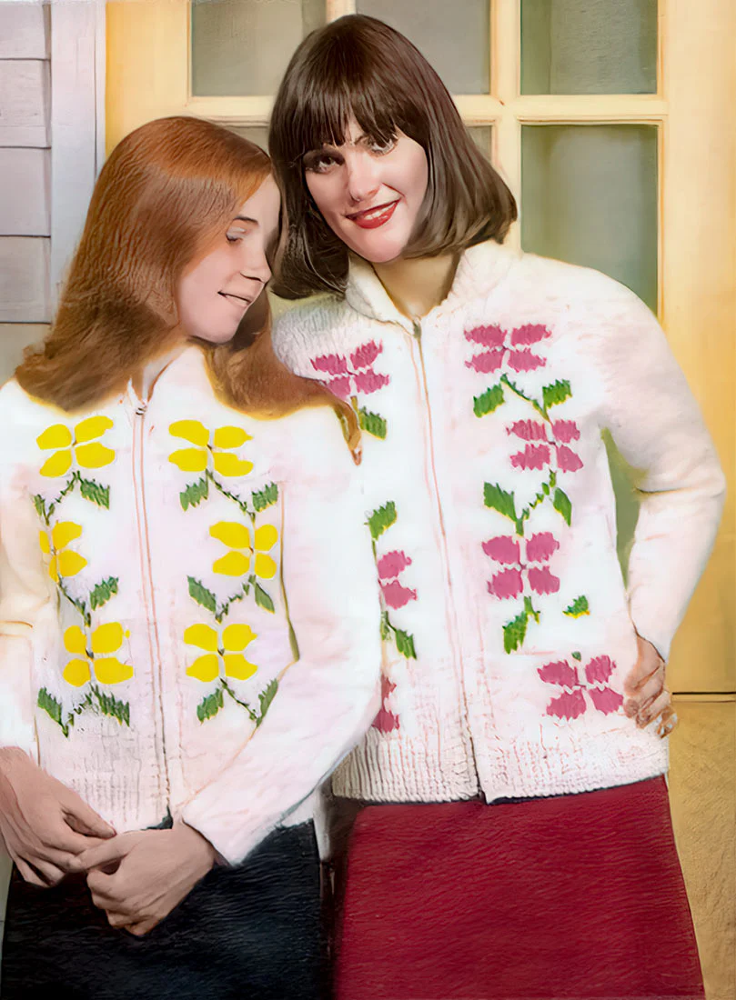 Girl's Rambling Rose Cardigan Pattern