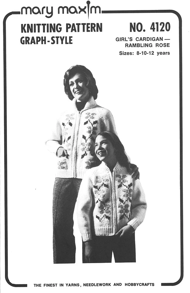 Girl's Rambling Rose Cardigan Pattern - Image 2