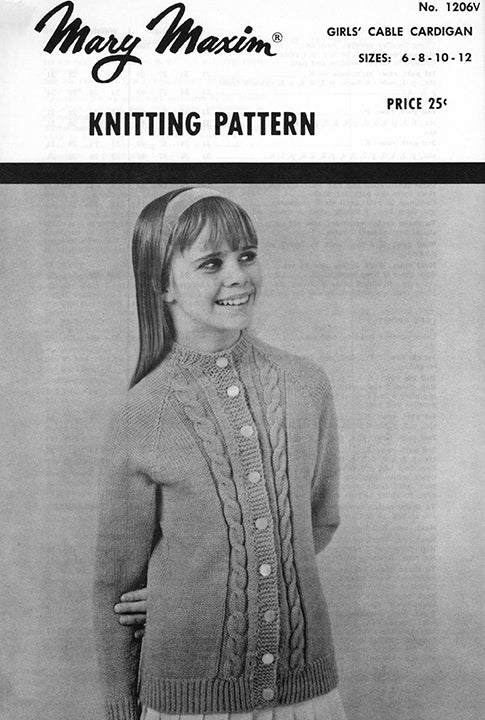 Girls' Cable Cardigan Pattern - Image 2