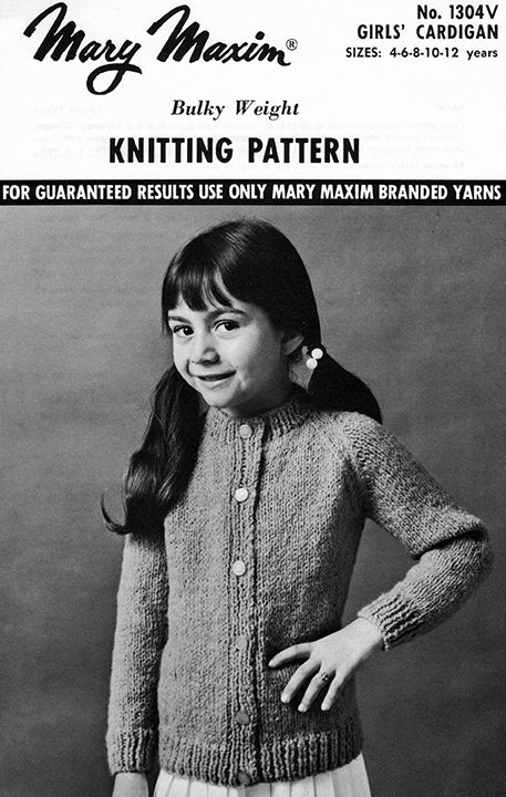 Girls' Round Neck Cardigan Pattern - Image 2