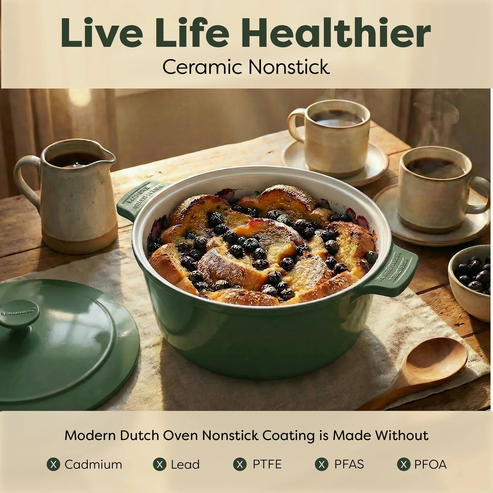 Gotham Steel Dutch Oven 5 Qt. Pot - Image 2