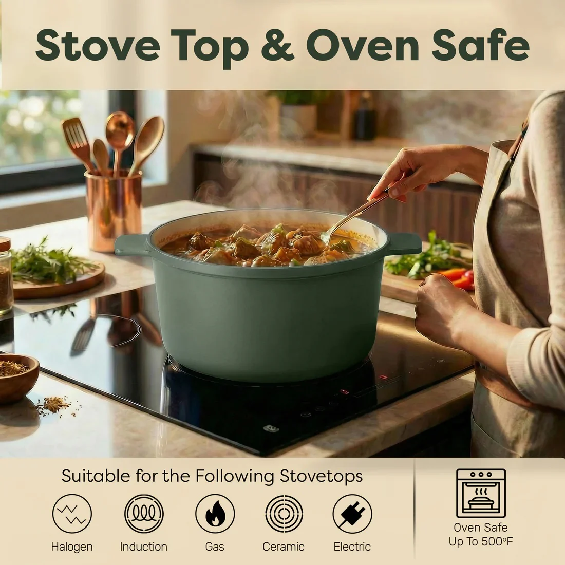 Gotham Steel Dutch Oven 5 Qt. Pot - Image 3