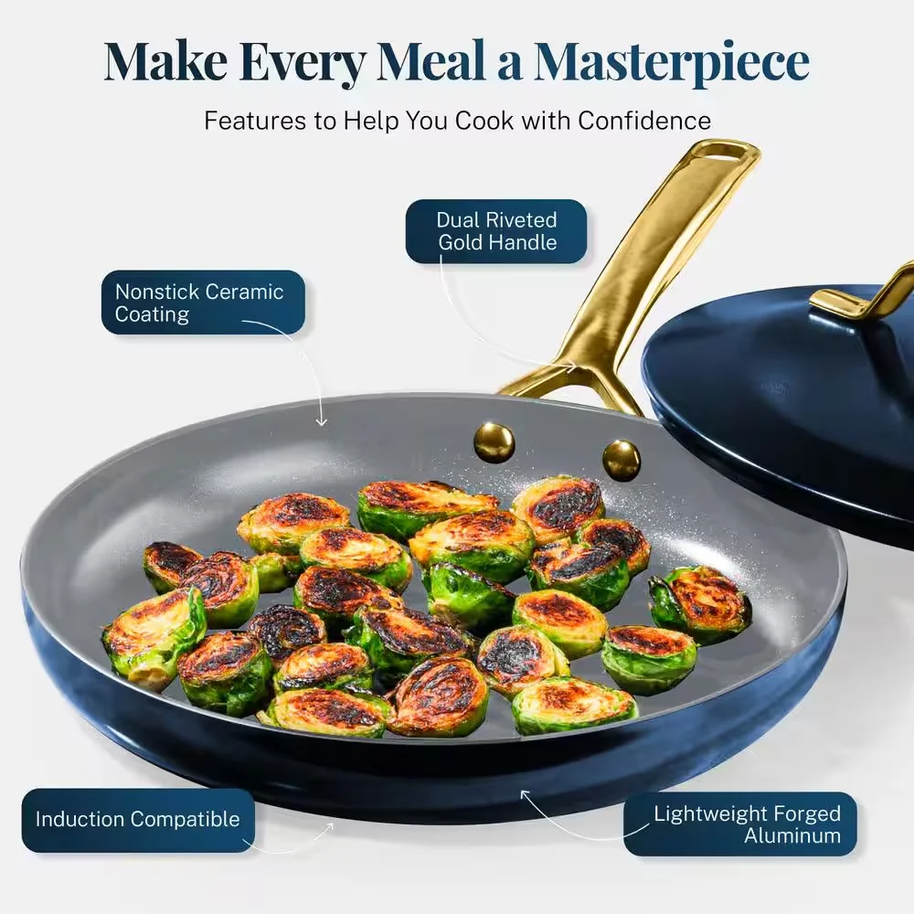 Gothan Steel Modern Blue 11 pc Cookware Set - Image 3