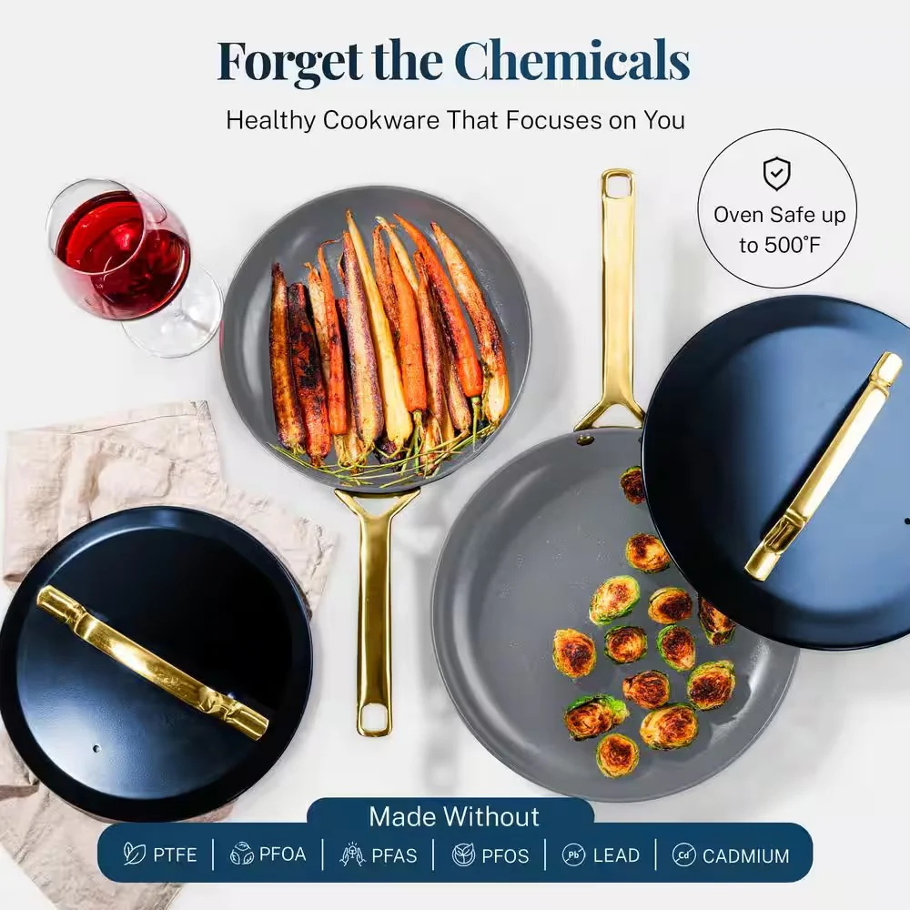 Gothan Steel Modern Blue 11 pc Cookware Set - Image 4