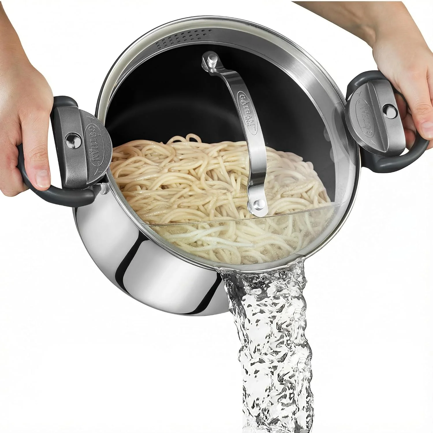 Gothanm Steel 5 Qt. Pasta Pot - Image 3