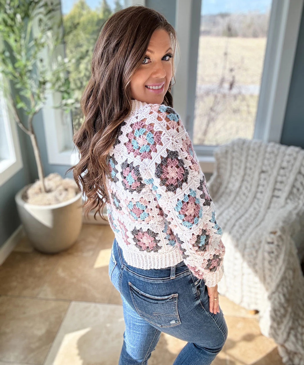 Granny Crop Cardigan - Image 5