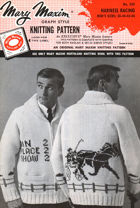Harness Racing Cardigan Pattern - Image 2