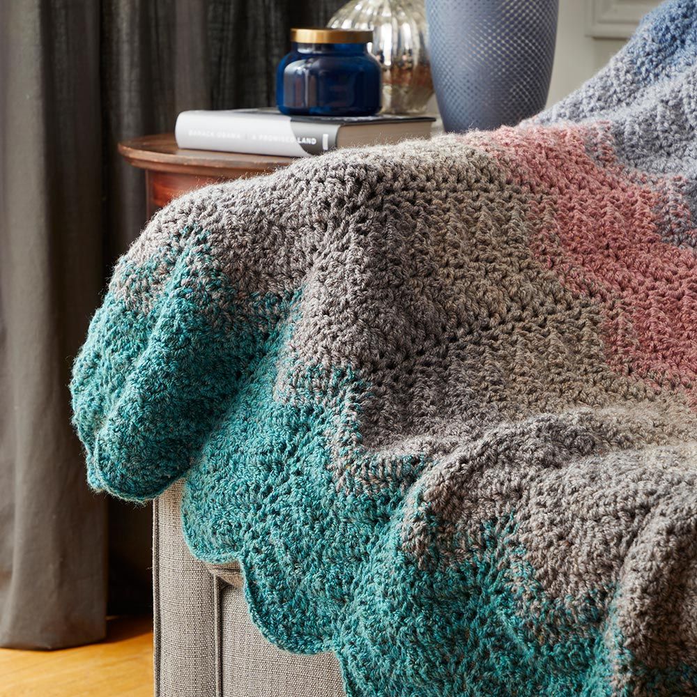 Heathered Waves Throw Pattern - Image 3