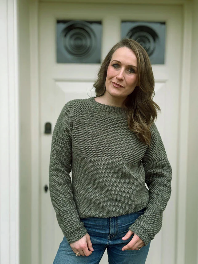 Herringbone Moss Stitch Sweater - Image 8