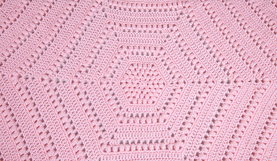Hexagon and Baby Diamonds Blanket Pattern - Image 2