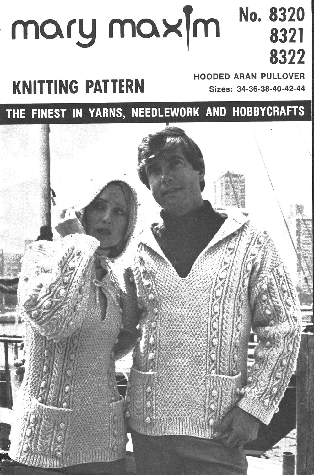 Hooded Aran Pullover Pattern - Image 2