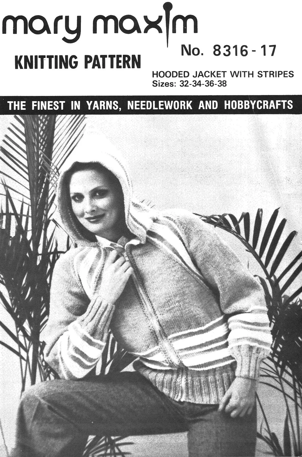 Hooded Jacket With Stripes Pattern - Image 2