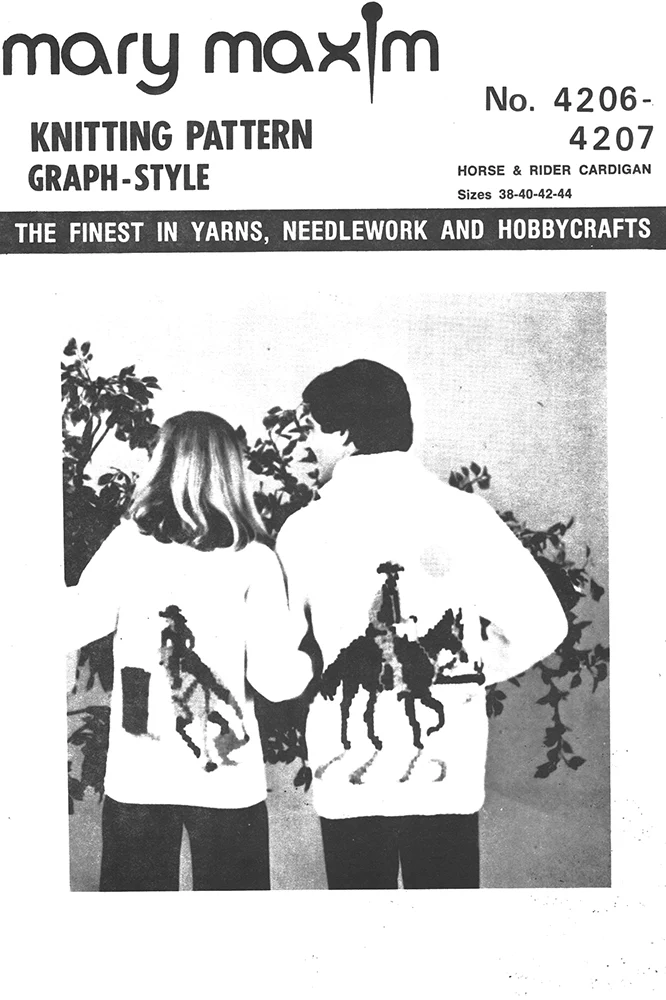 Horse & Rider Cardigan Pattern - Image 2