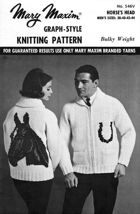 Adult's Horse's Head Cardigan Pattern - Image 2
