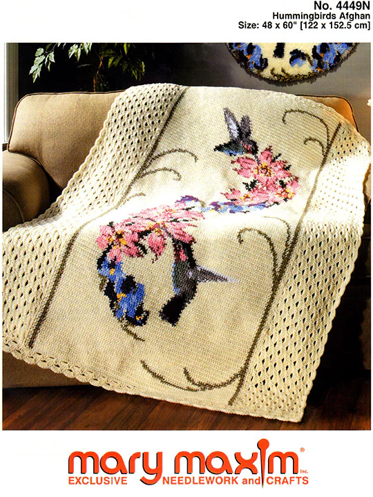 Hummingbirds Afghan Pattern - Image 2
