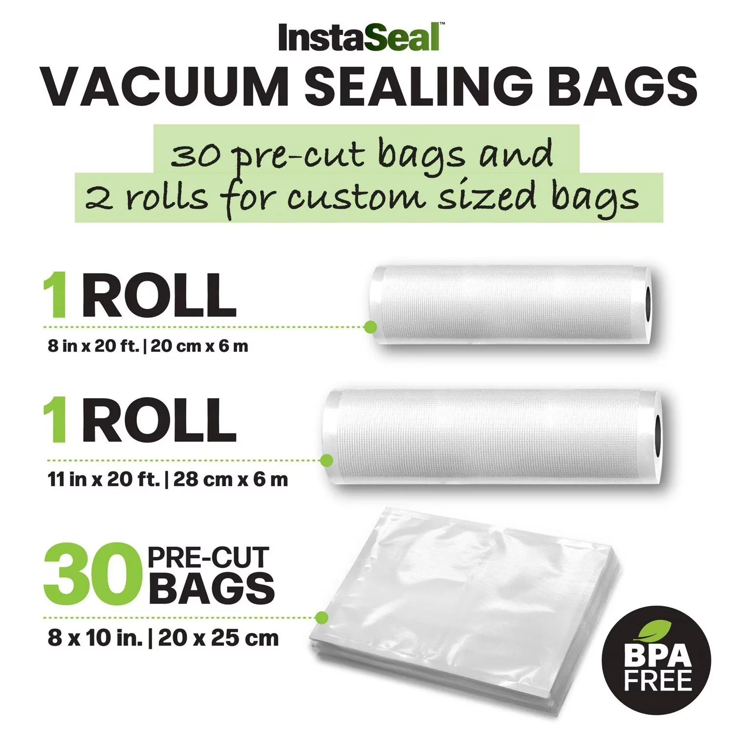 InstaSeal Vacuum Sealer Bags - Image 2