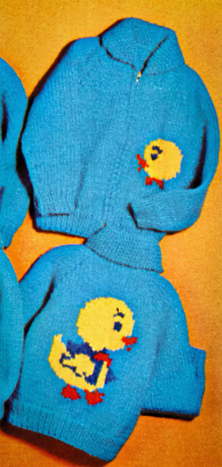 Kiddies' Duck Cardigan Pattern - Image 2