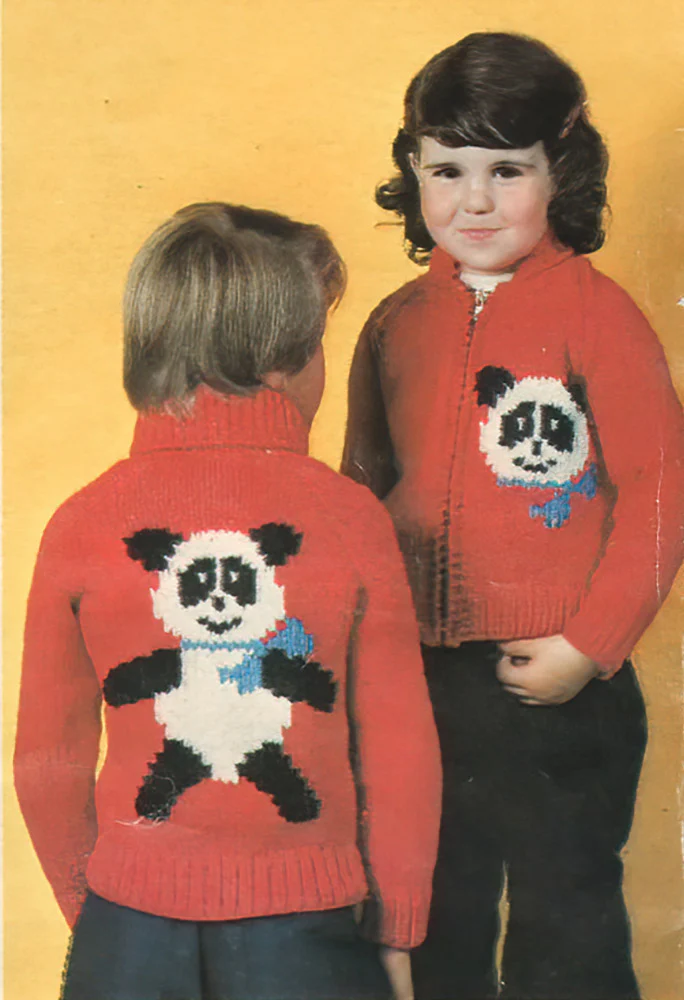 Kiddies' Panda Cardigan Pattern - Image 3