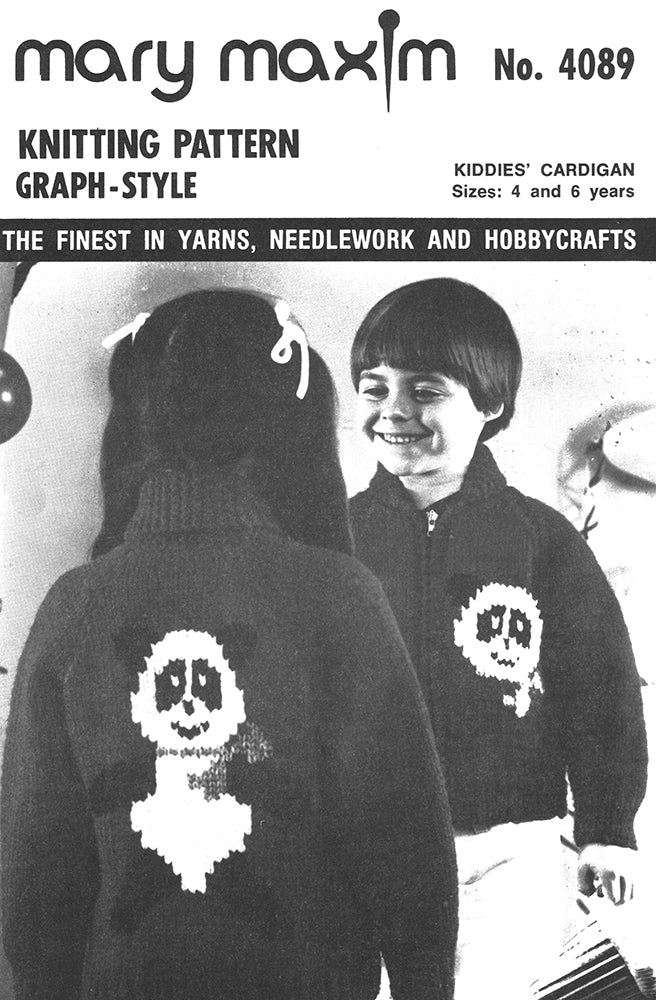 Kiddies' Panda Cardigan Pattern - Image 4